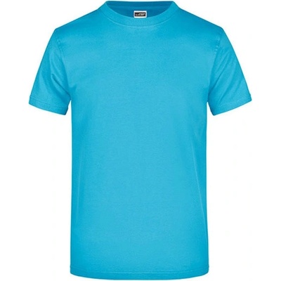 James+Nicholson základní triko bez bočních švů modrá tyrkysová JN002