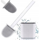 Verk 01818 Silikonová štětka na WC bílá