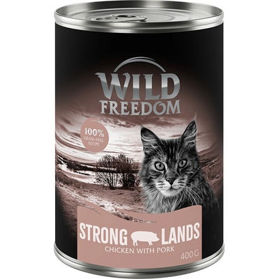 Wild Freedom Adult bezobilné Strong Lands bravčové & kuracie 6 x 400 g