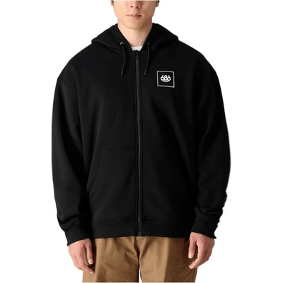 686 Knockout Script Prem Zip Hoody Black