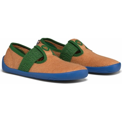Affenzahn Slipper Vegan Dreamy Bird of Paradise modrá zelená oranžová