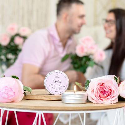 Tvoje Svíčka Poketka TY A JÁ RŮŽOVÁ andělika, magnolie, pettitgrain, šalvěj 55g