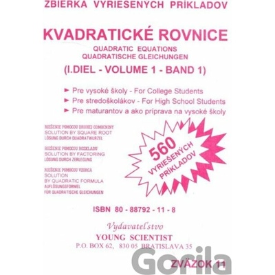Kvadratické rovnice I.diel