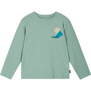 Reima Детска блуза с дълъг ръкав Reima Kid's Tosikiva Longsleeve - Stone Green - размер 158 (EU) (704-5837-0220)