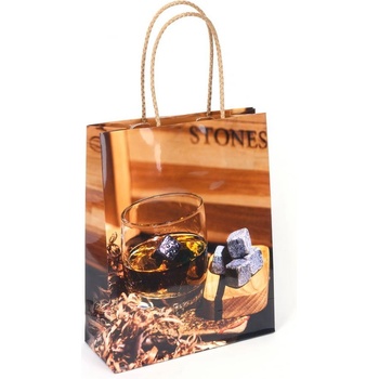 Image 1 of Екстрапак 20 х 25 см подаръчна луксозна хартиена чанта с декор "Уиски (35179)