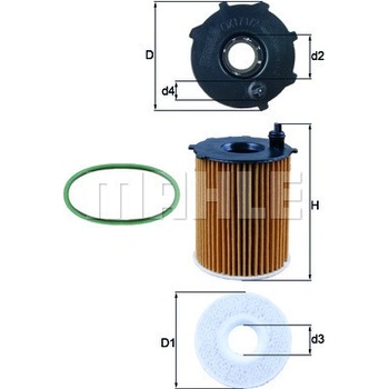 Olejový filter MAHLE ORIGINAL OX 171/2D1 (OX171/2D1)
