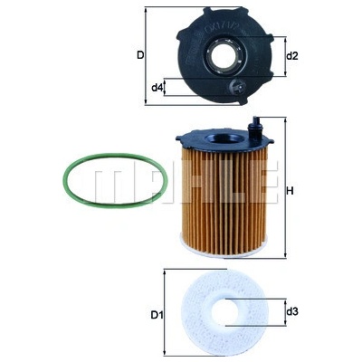 Olejový filter MAHLE ORIGINAL OX 171/2D1 (OX171/2D1)