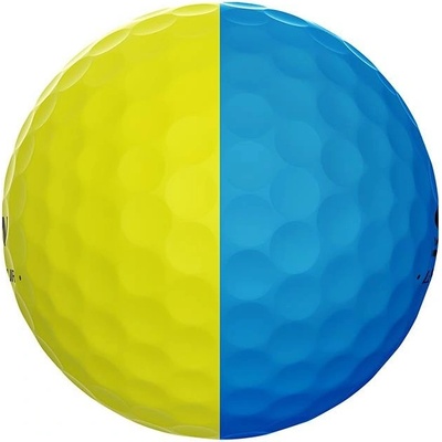 Srixon ball Q-STAR Tour Divide 3-plášťový žluto/modrý 3 ks