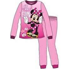 Sun City dievčenské pyžamo myška Minnie Mouse sv. ružová
