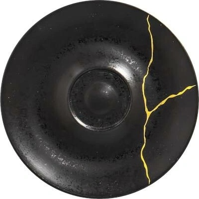 RAK Porcelain Kintzoo podšálek 15 cm, černý RAK-KZSWSA15G2