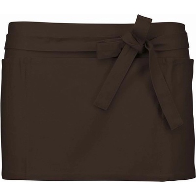 Kariban Zástěra Barman Bistro Style K886 1TE-K886-Chocolate-uni Čokoládová