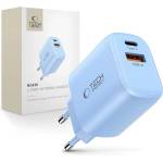 Tech-Protect nca30 2-port network charger pd 30w / qc3.0 baby blue (5906302330676)