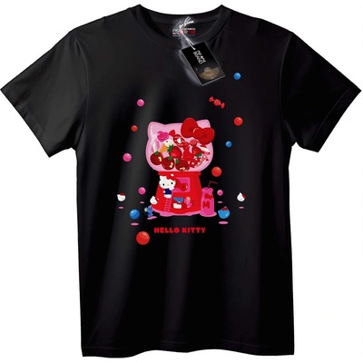 NOONEBRAND Тениска Hello Kitty Жвачна Машина - 4XL, White