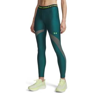 Under Armour Дамски клин Under Armour Womens HeatGear® Mesh Performance Gym Legging - R Green/H Green