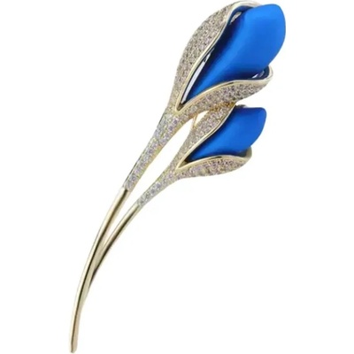 Gaira brož Květ 340177 červená