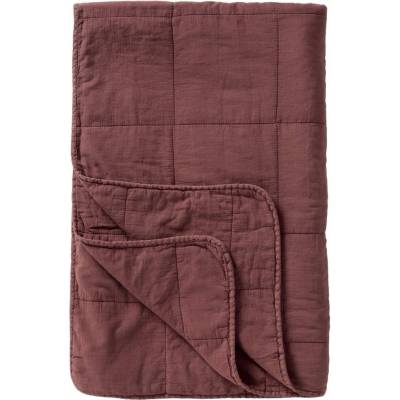Ib Laursen Prešívaný prehoz Vintage Dusty Plum 130 × 180 cm