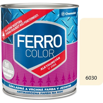 Chemolak Ferro Color U 2066 6030 slonová kosť pololesk 0,75L