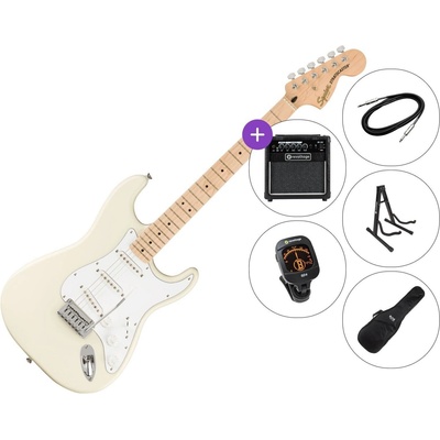 Squier Affinity Series Stratocaster MN WPG SET 2 Olympic White Електрическа китара