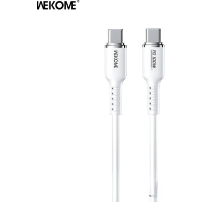 Wekome Кабел Wekome WDC-11 USB Type-C към Type-C, 100W, 1m - Бял - 6941027644683 (WDC-11)