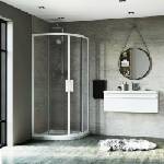Ideal Standard Полукръгла душ кабина с плъзгащи се врати Ideal Standard Connect 2 80x80 бял профил (K966001)