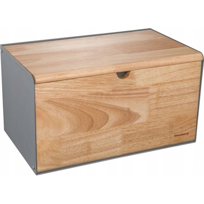 Jednodílný chlebník Klausberg, šedé dřevo – Zboží Dáma