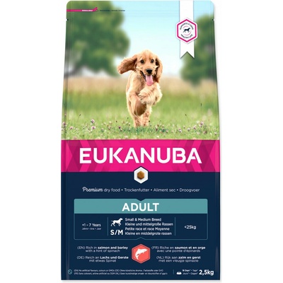 Eukanuba Adult Small & Medium Breed Salmon 2,5 kg