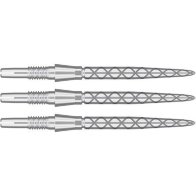 TARGET steel Swiss Point Storm Nano 30mm, strieborné - 3ks 26 mm