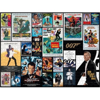 Winning Moves James Bond koláž z plakátů 43090 1000 dílků