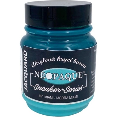 Jacquard Nemetalická krycí barva Neopaque 451 modrá miami Sneaker Series