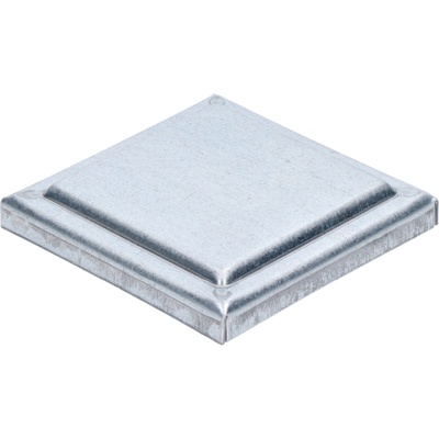 Strieška plechová plochá, pozink, 100 x 100 x 1,5 mm