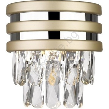 Zuma Line W0525-01A-V6B5 - Стенно осветително тяло NAICA, 1xG9/42W/230V, златисто/полирано хромово покритие (ZL0981)