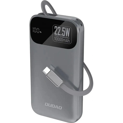 Dudao K31 Преносима батерия Powerbank 10000 mAh 22.5W PD Сив (K31_Metal Grey)