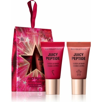 Makeup Revolution Make up Revolution Juicy Peptide balzam na pery s peptidmi 4,5 ml + Makeup Revolution Xmas 2025 Juicy Peptide balzam na pery s peptidmi 4,5 ml