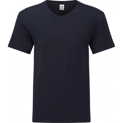Fruit of the Loom tričko Iconic 150 V-Neck T výstřihem do V krátký rukáv pánský navy deep