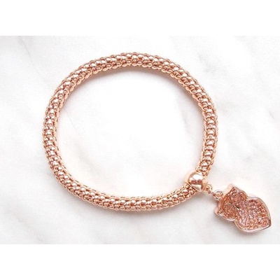 Blingstar Bubble s přívěskem SOVA Rose Gold B951