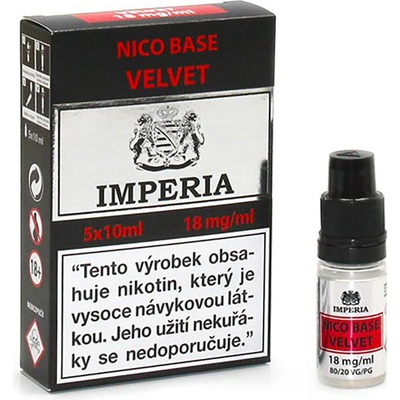 IMPERIA Nico Base Velvet PG20/VG80 18mg 5x10ml