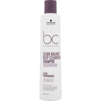 Schwarzkopf BC Bonacure Clean Balance Tocopherol Shampoo 250 ml дълбокопочистващ шампоан за жени