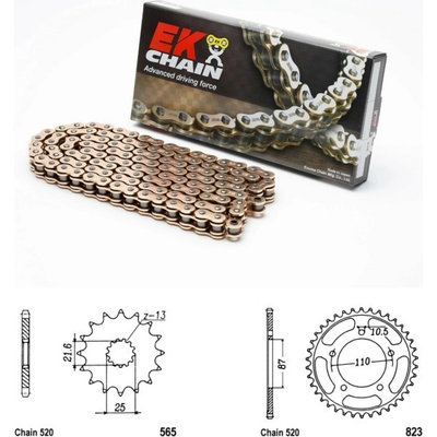 EK Chain Řetězová sada Suzuki SV 650 16-24