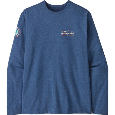 Patagonia Мъжки пуловер Patagonia LW Unity Fitz Wildrise Crew Jumper - Clement Blue (017-3290-0612)