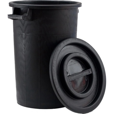 ALDOTRADE Sud nádoba na vodu s víkem černá - 50l