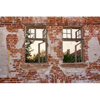 DIMEX ART s. r. o Флизелинов фототапет обелена тухлена стена 375 x 250 см