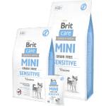 Brit Care Mini Sensitive Grain Free- Пълноценна суха храна за чувствителни и капризни кучета от малките породи, с 40% прясно еленско месо- 7 кг