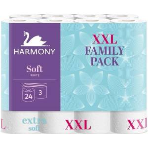 Harmony Трипластова тоалетна хартия harmony soft xxl - 24 бр. 30500 (4445)