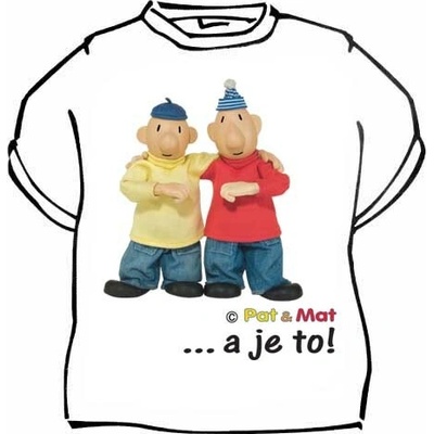 Pat a Mat - a je to tričko detské čierna