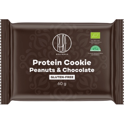 BrainMax Pure Protein Cookie BIO arašídy/čokoláda 60 g