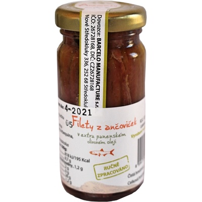 Lozano Červenka Filety z ančoviček v extra panenském olivovém oleji, 100 g