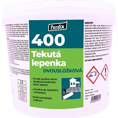 Perdix – 400 Tekutá lepenka 2K 4kg – sivá