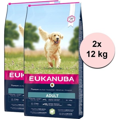 Eukanuba Adult Large Breed Lamb & Rice 2 x 12 kg