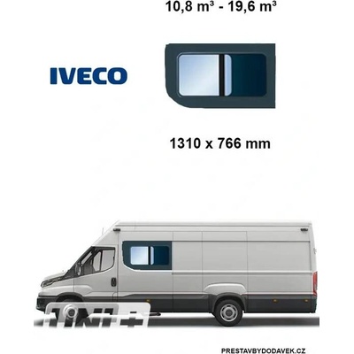 Boční levé posuvné okno | Iveco Daily 10,8m³-19,6m³