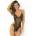 RENÉ ROFÉ Crotchless Mesh & Lace Teddy Black M/L